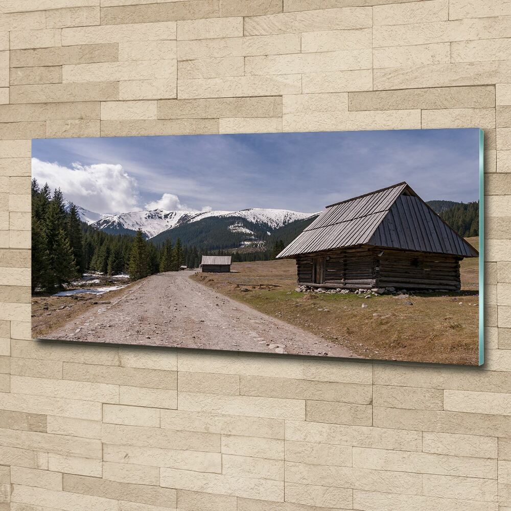 Wall art acrylic House in mountains