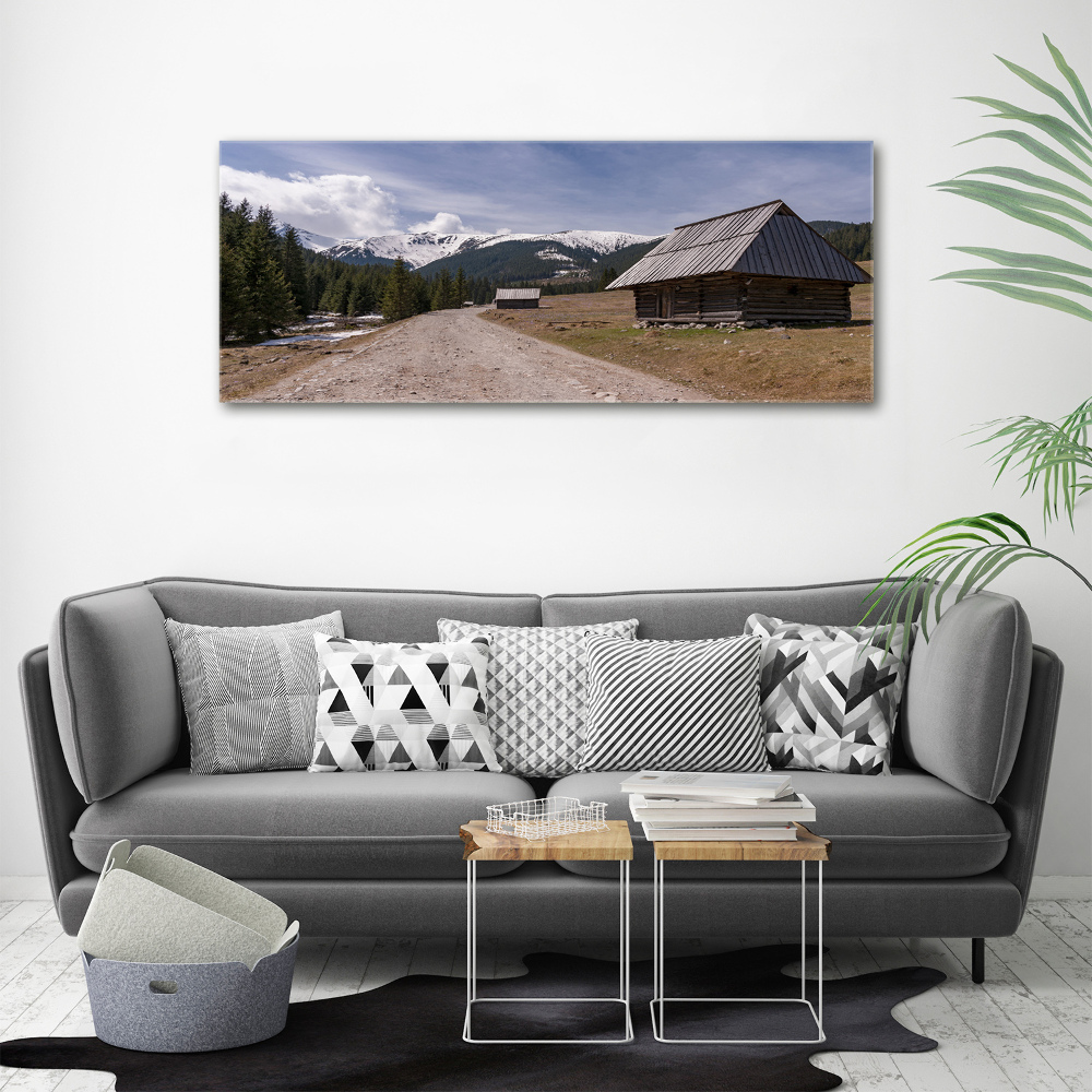 Wall art acrylic House in mountains