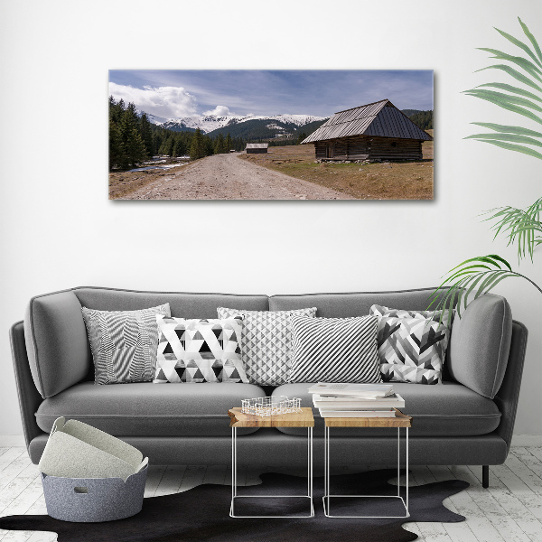 Wall art acrylic House in mountains