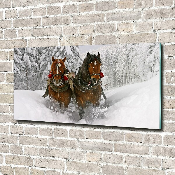 Wall art acrylic Sleigh ride