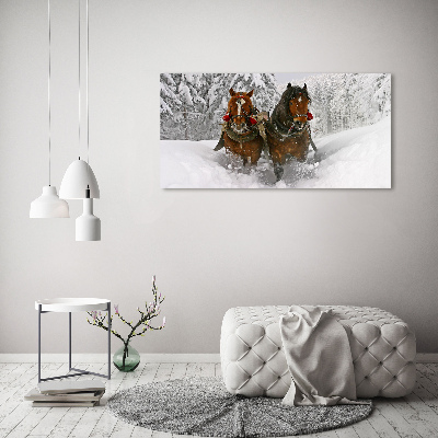 Wall art acrylic Sleigh ride