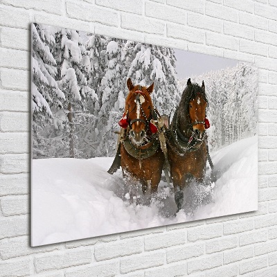 Wall art acrylic Sleigh ride