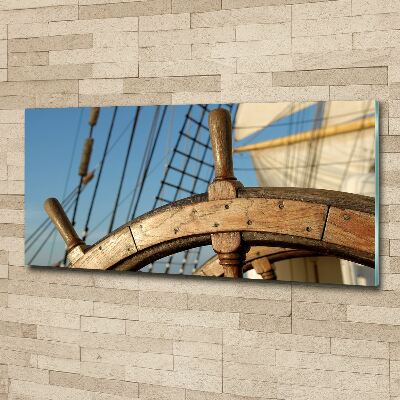 Wall art acrylic Rudder on the yacht