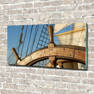 Wall art acrylic Rudder on the yacht