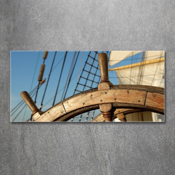 Wall art acrylic Rudder on the yacht