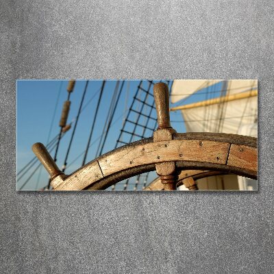 Wall art acrylic Rudder on the yacht