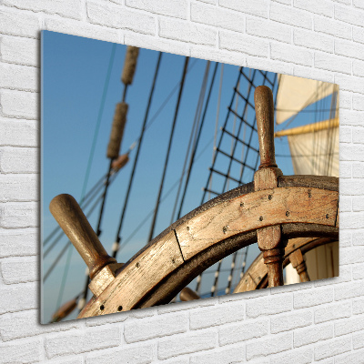 Wall art acrylic Rudder on the yacht