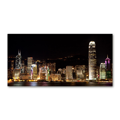 Wall art acrylic Hong Kong at night