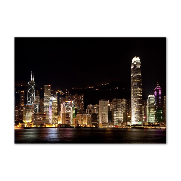 Wall art acrylic Hong Kong at night