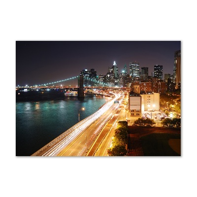 Acrylic wall art New York at night