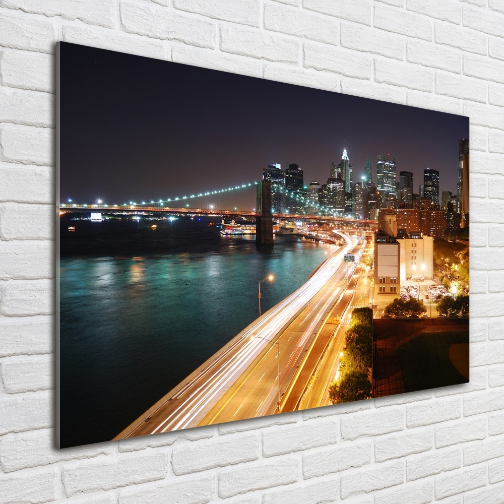 Acrylic wall art New York at night