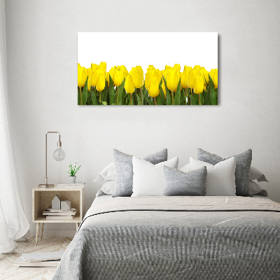 Print on acrylic Yellow tulips