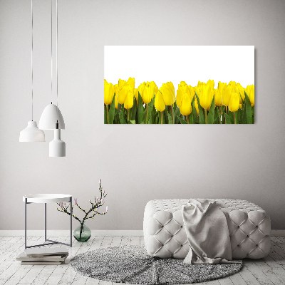 Print on acrylic Yellow tulips