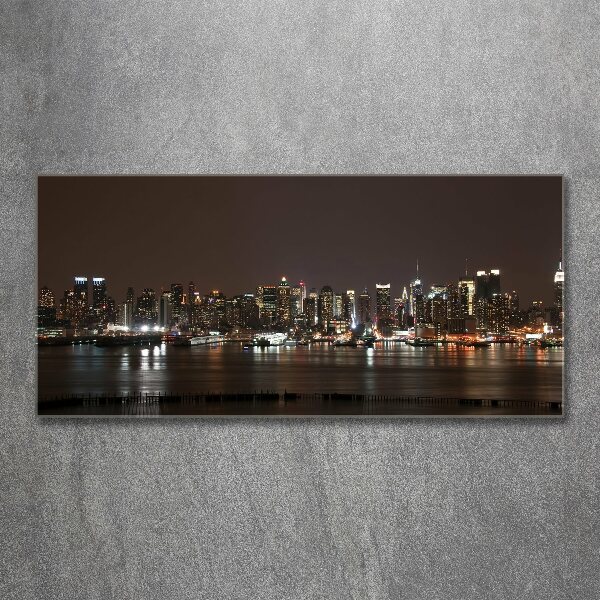 Acrylic print New York at night