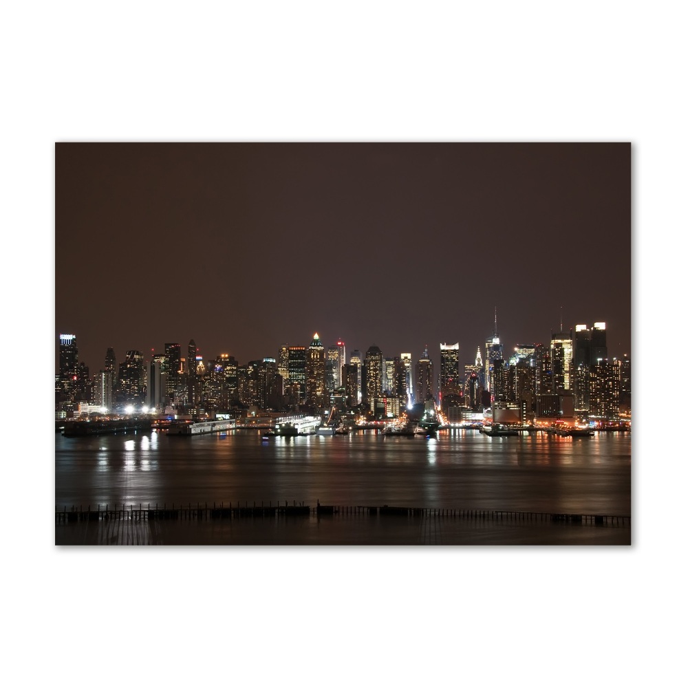 Acrylic print New York at night