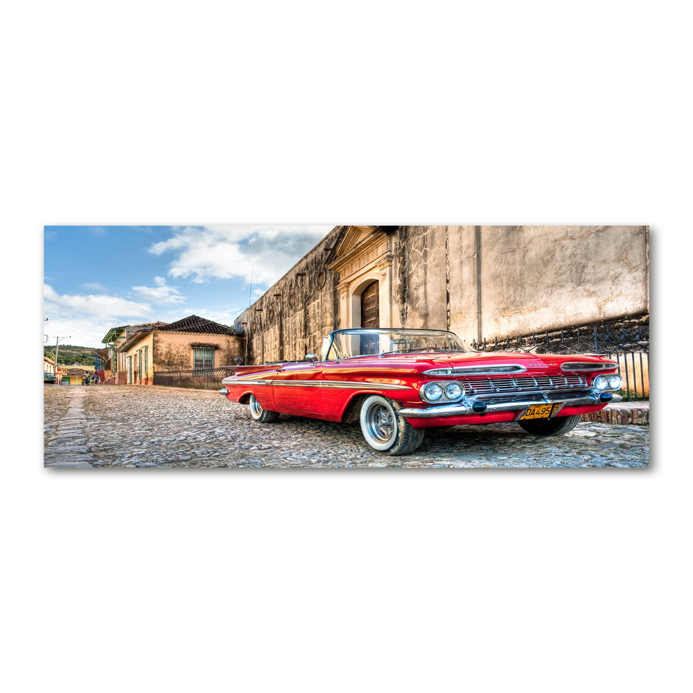 Acrylic print Red Chevrolet