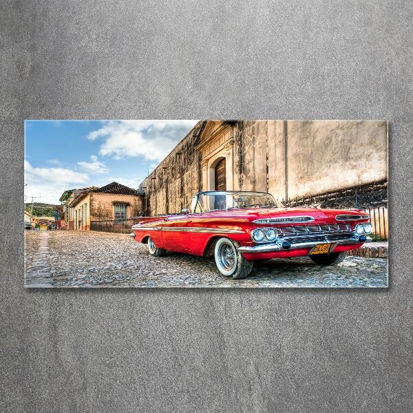 Acrylic print Red Chevrolet