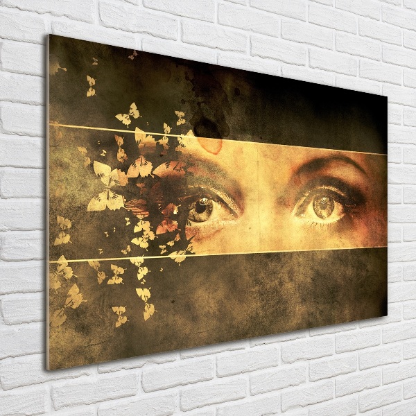 Wall art acrylic Eyes and butterflies