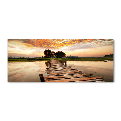 Print on acrylic Wooden bridge