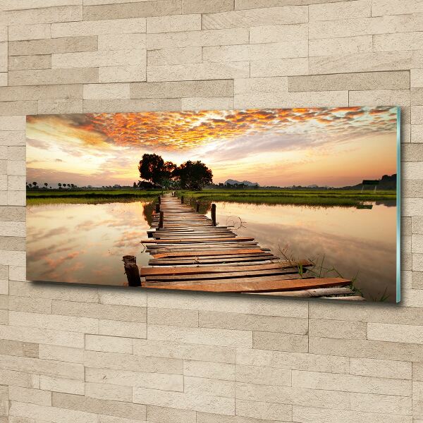 Print on acrylic Wooden bridge