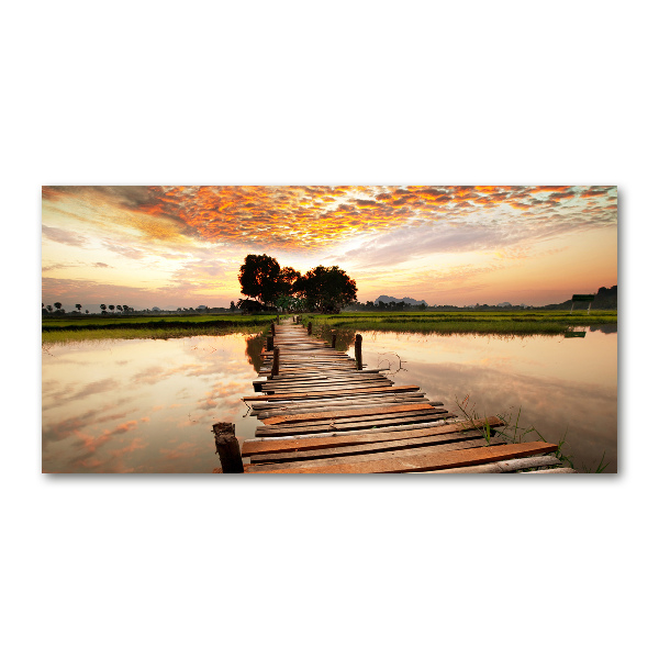 Print on acrylic Wooden bridge