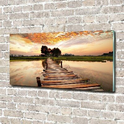 Print on acrylic Wooden bridge