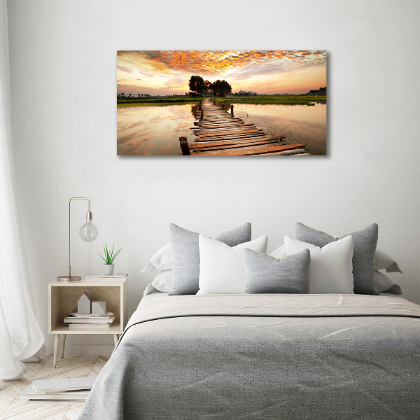 Print on acrylic Wooden bridge