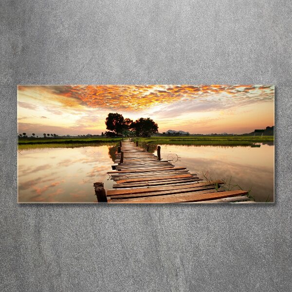 Print on acrylic Wooden bridge