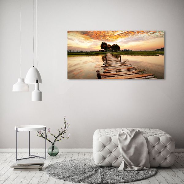 Print on acrylic Wooden bridge