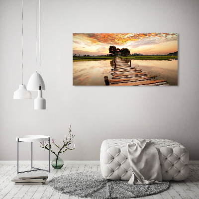 Print on acrylic Wooden bridge