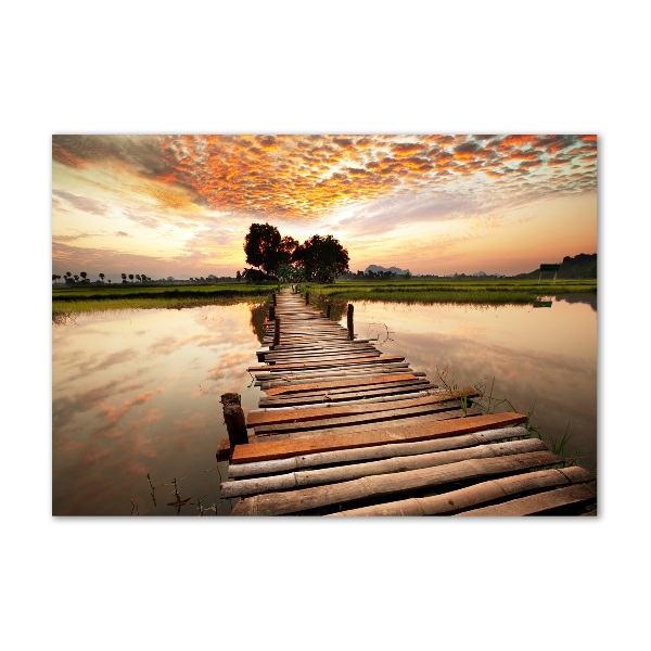 Print on acrylic Wooden bridge