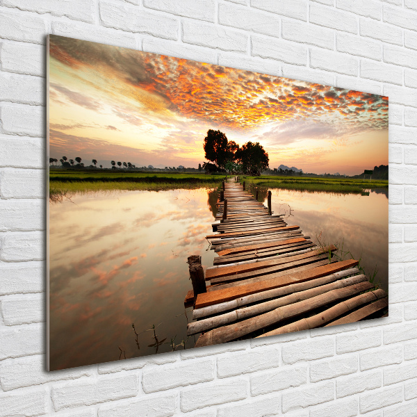 Print on acrylic Wooden bridge