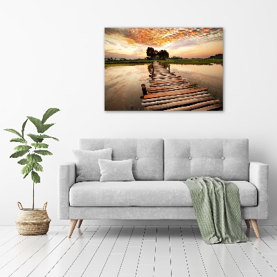 Print on acrylic Wooden bridge