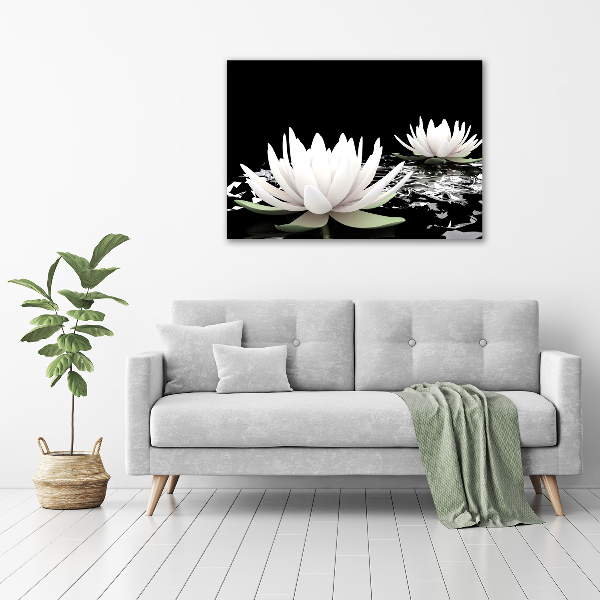 Acrylic wall art Water lilies