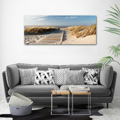 Print on acrylic Path on the beach