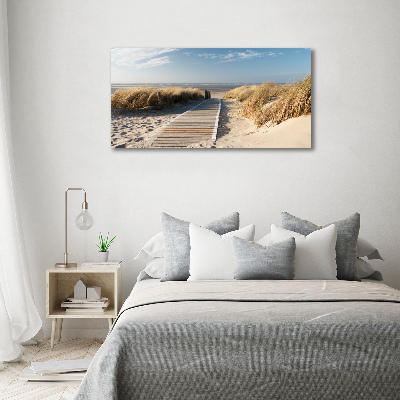 Print on acrylic Path on the beach