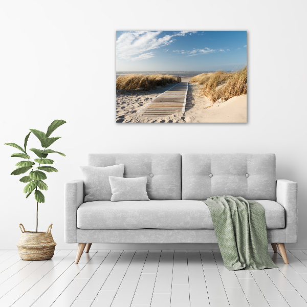 Print on acrylic Path on the beach