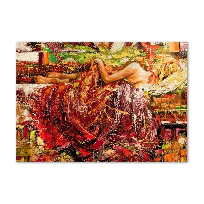 Acrylic print Sleeping woman