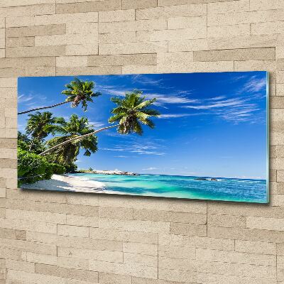 Acrylic wall art Tropical beach