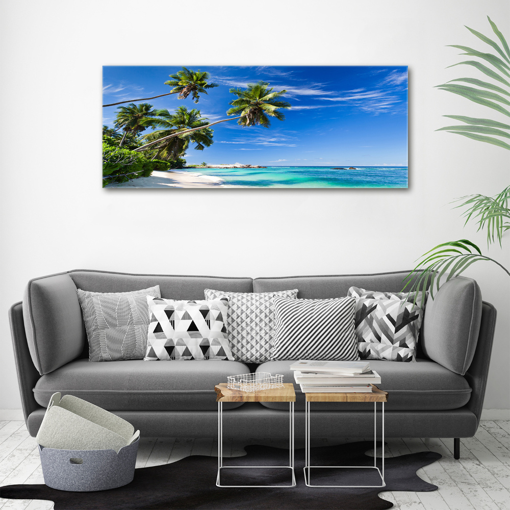 Acrylic wall art Tropical beach