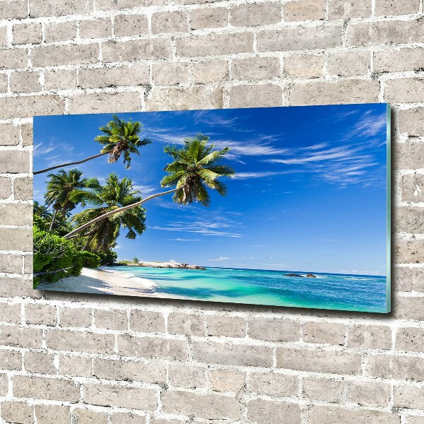 Acrylic wall art Tropical beach