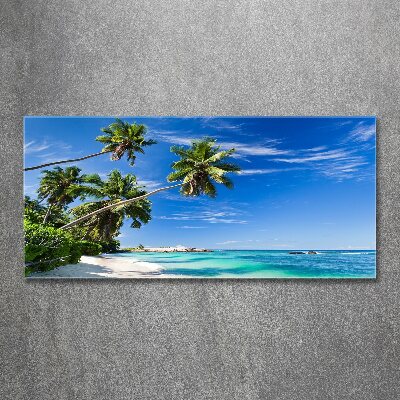 Acrylic wall art Tropical beach