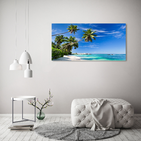 Acrylic wall art Tropical beach