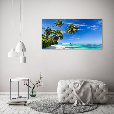 Acrylic wall art Tropical beach