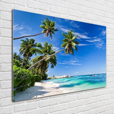 Acrylic wall art Tropical beach