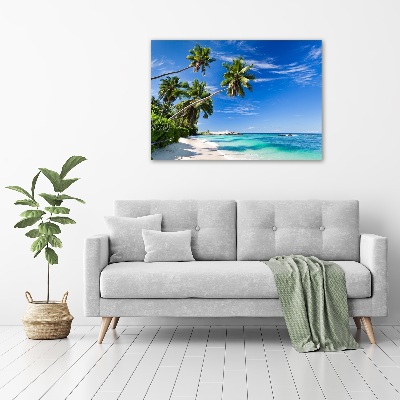 Acrylic wall art Tropical beach