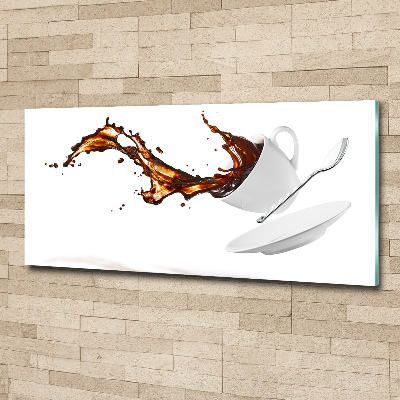 Wall art acrylic Spilled coffee