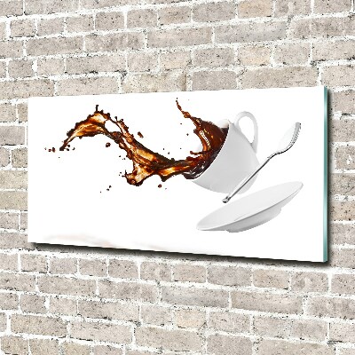 Wall art acrylic Spilled coffee