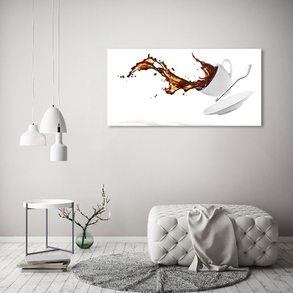 Wall art acrylic Spilled coffee