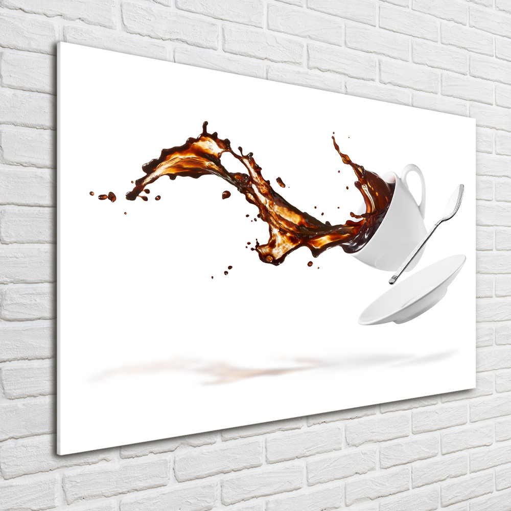 Wall art acrylic Spilled coffee